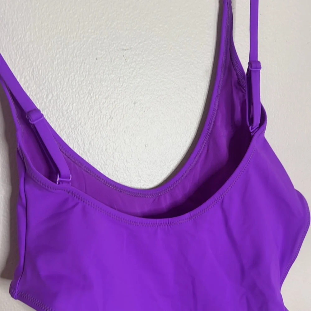 SKIMS recycled swim cut out open bust in Violet One-Piece Swimsuit size‎ small